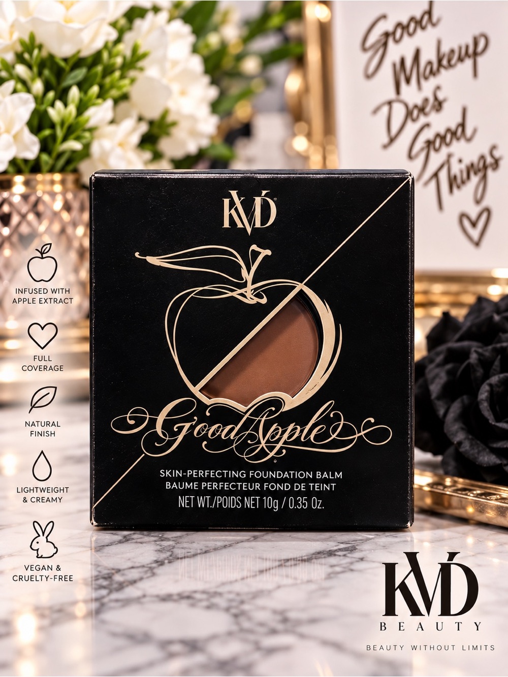 KVD Good Apple Foundation Balm Deep 080 Full Coverage Natural Finish